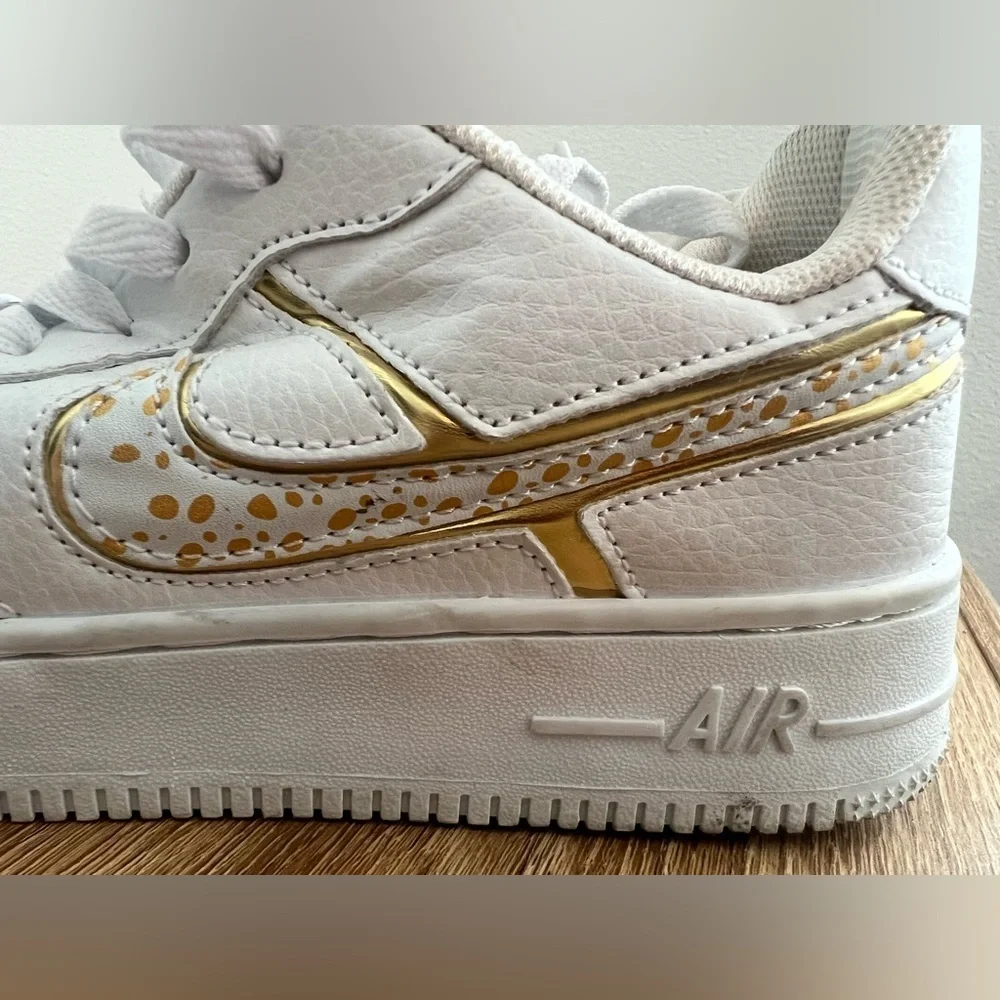 Nike Air Force 1 By Cristiano Ronaldo CR7 Nike ID Gold Size 7